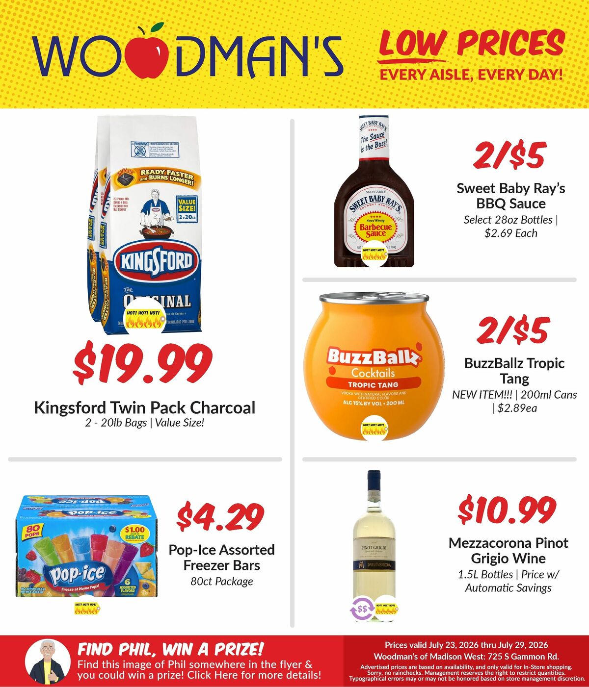 Woodmans Food Market Weekly Ad from July 23