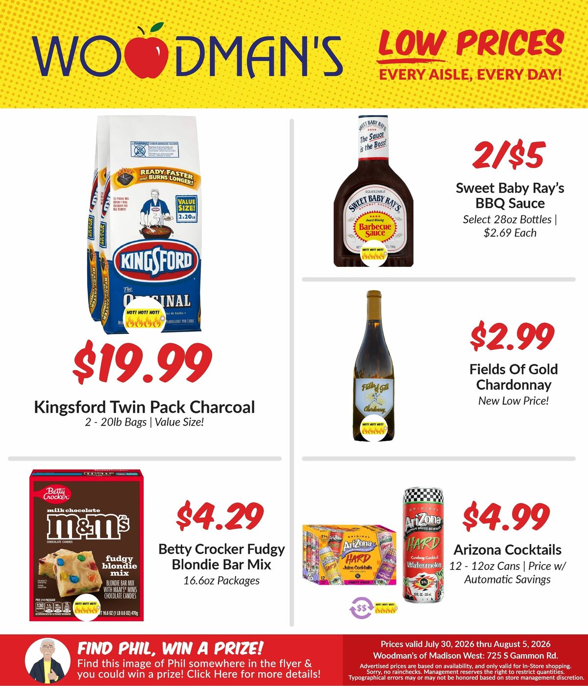 Woodmans Food Market Weekly Ad from July 30