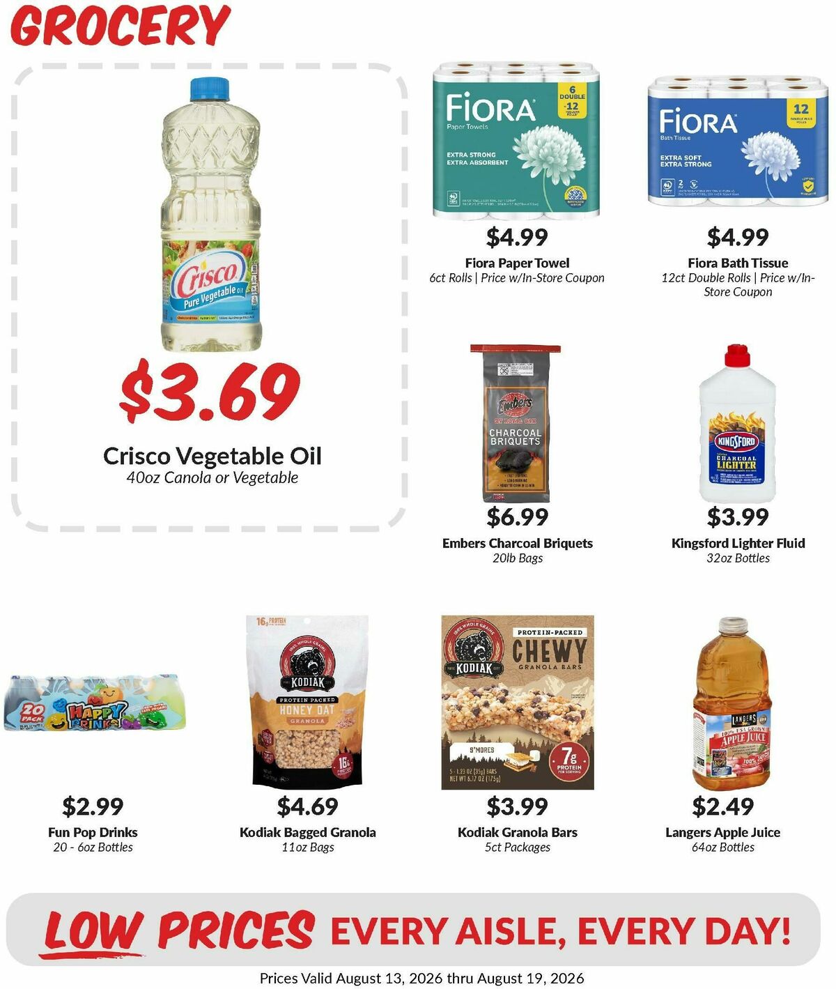 Woodmans Food Market Weekly Ad from August 13