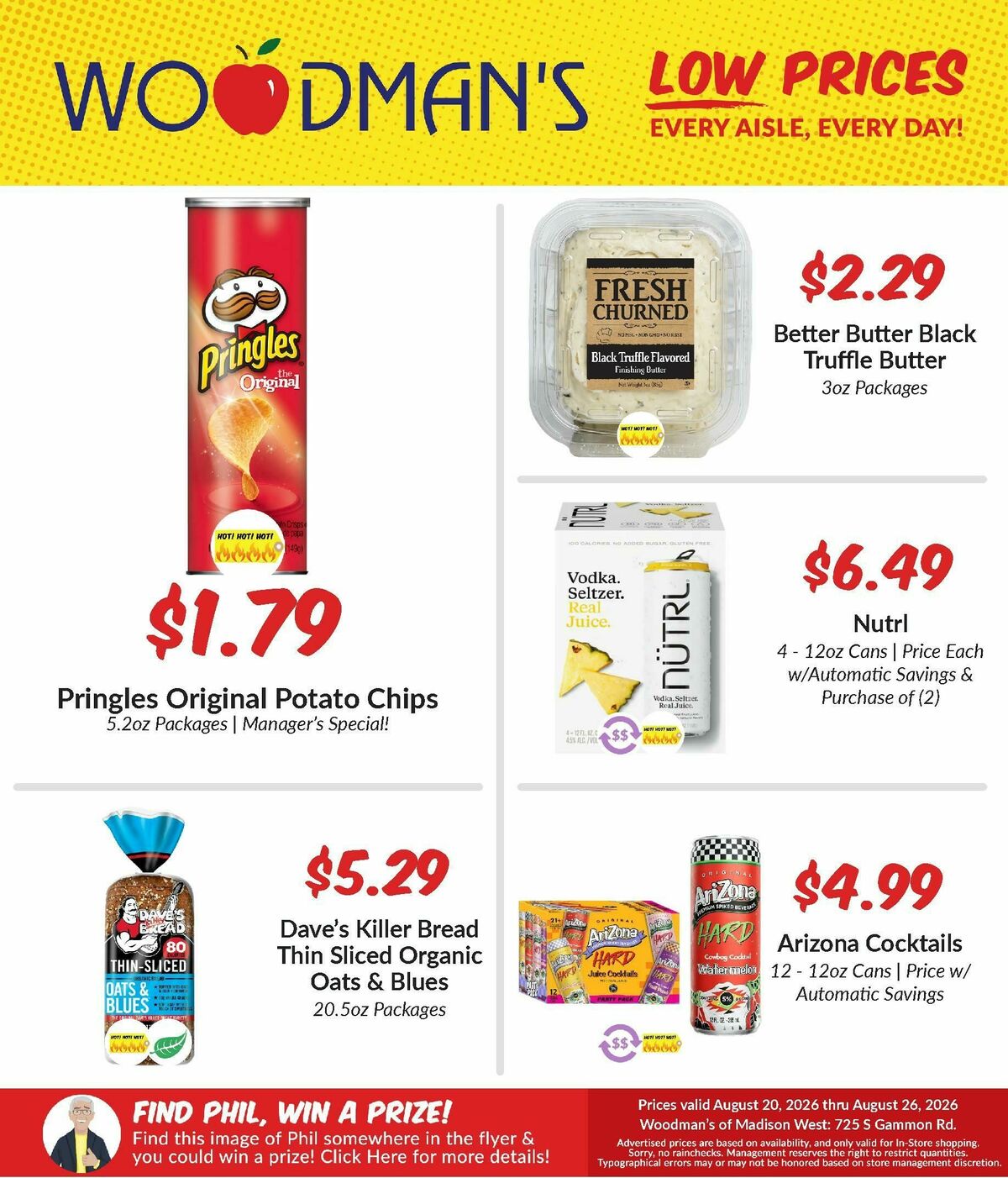 Woodmans Food Market Weekly Ad from August 20