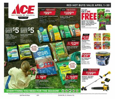 Ace Hardware April Red Hot Buys