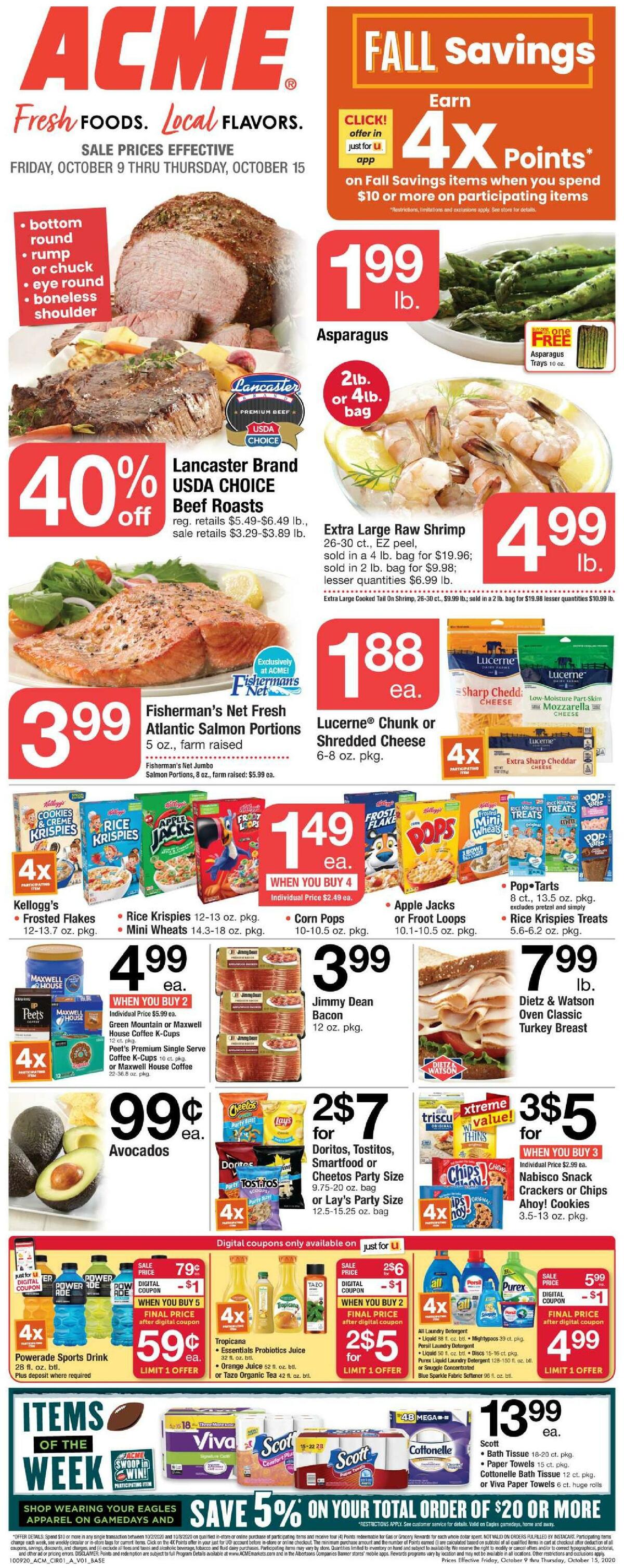 ACME Markets Weekly Ads & Special Buys for October 9