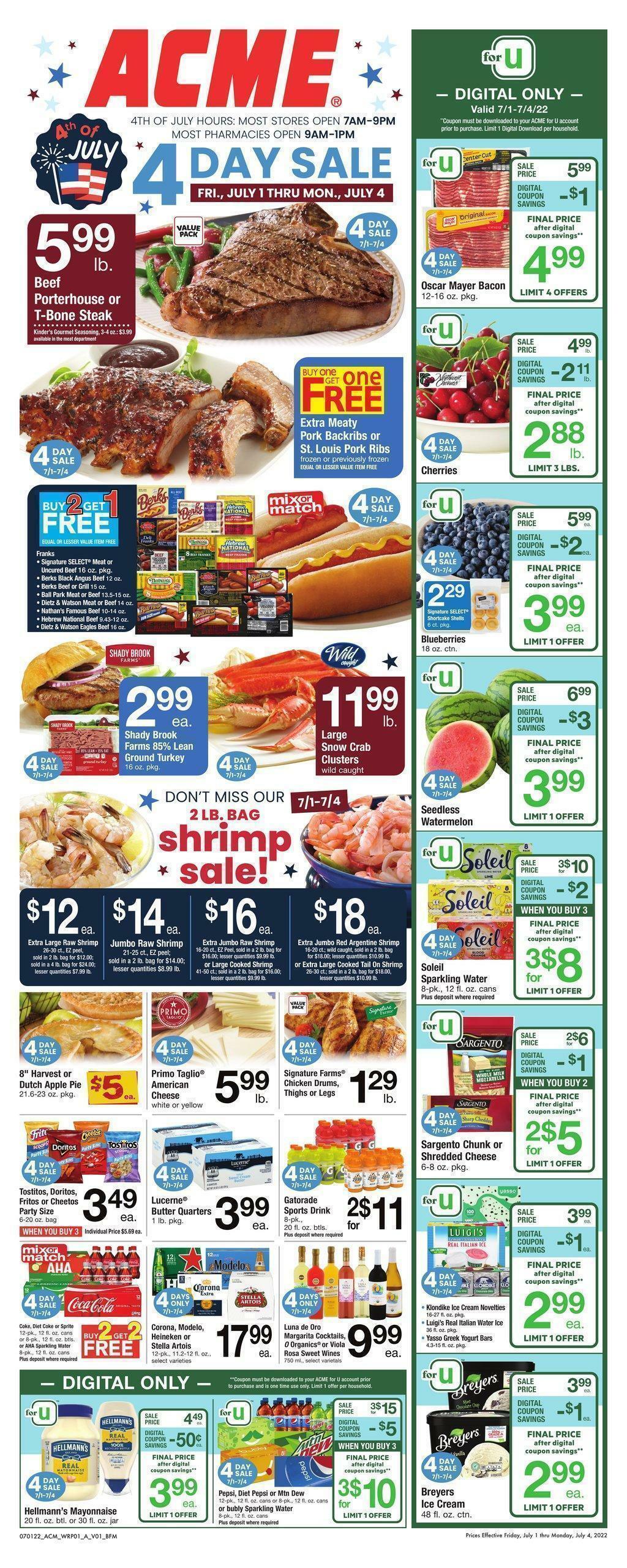 ACME Markets Weekly Ads & Special Buys from July 1