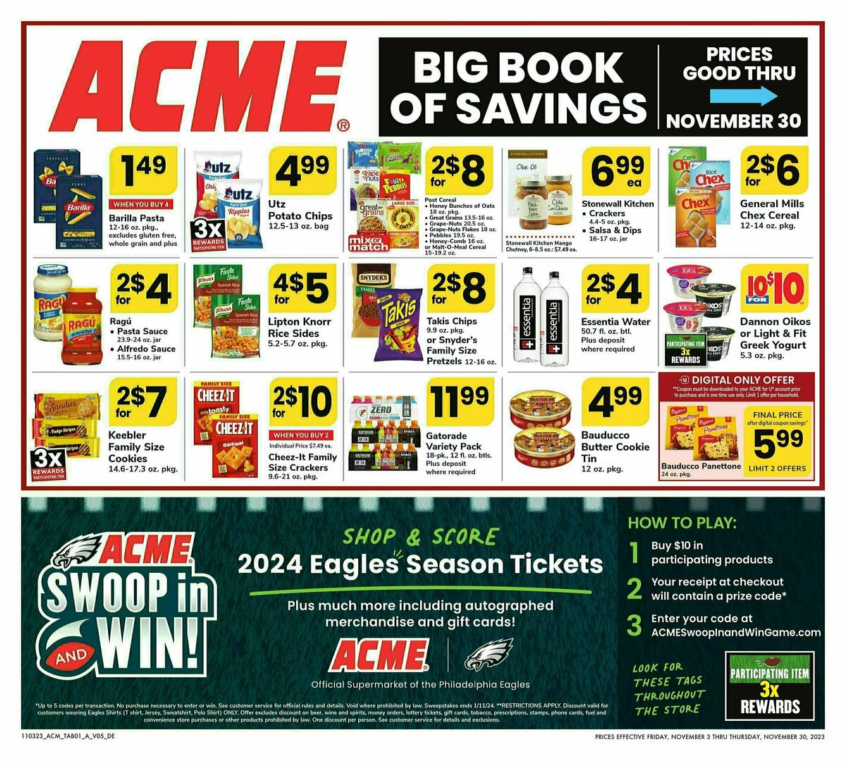ACME Markets Big Book of Savings Weekly Ads & Special Buys from November 3