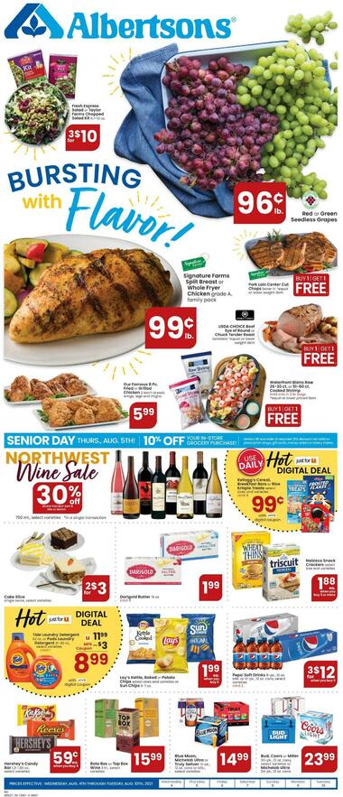 Albertsons Parkcenter Apple Boise ID Hours Weekly Ad
