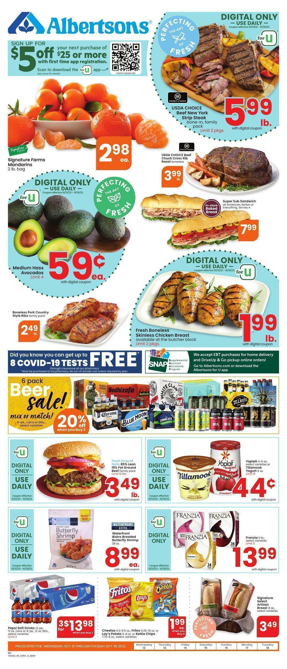 Albertsons Weekly Ads & Special Buys from October 12