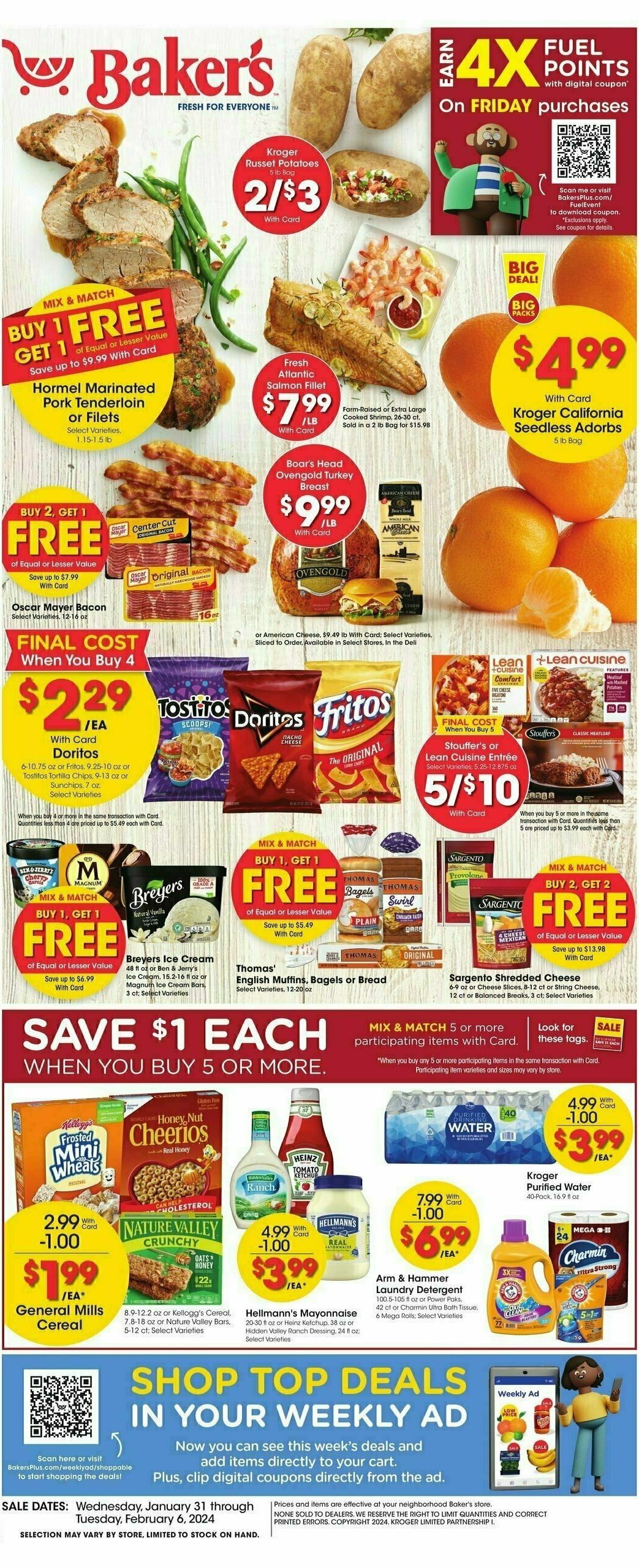Baker's Weekly Ad from January 31