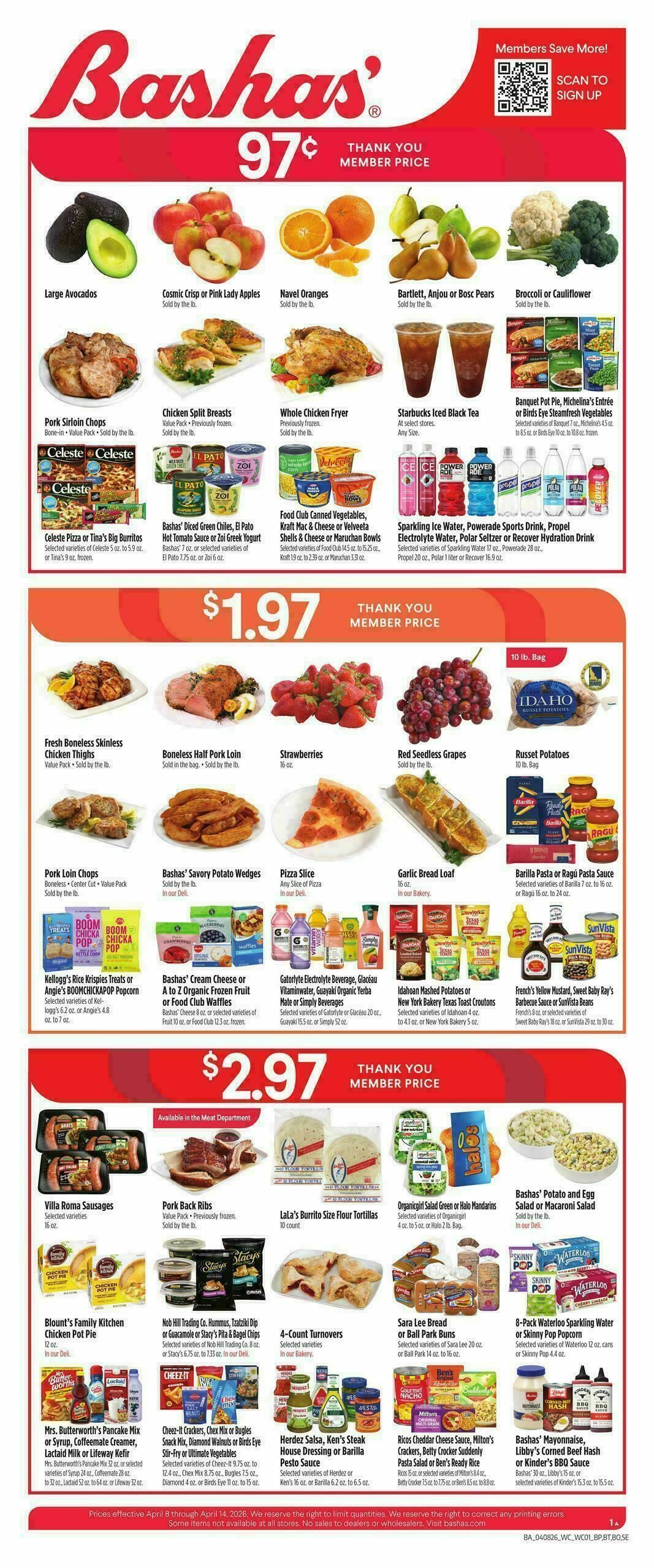 Bashas Weekly Ad from April 8