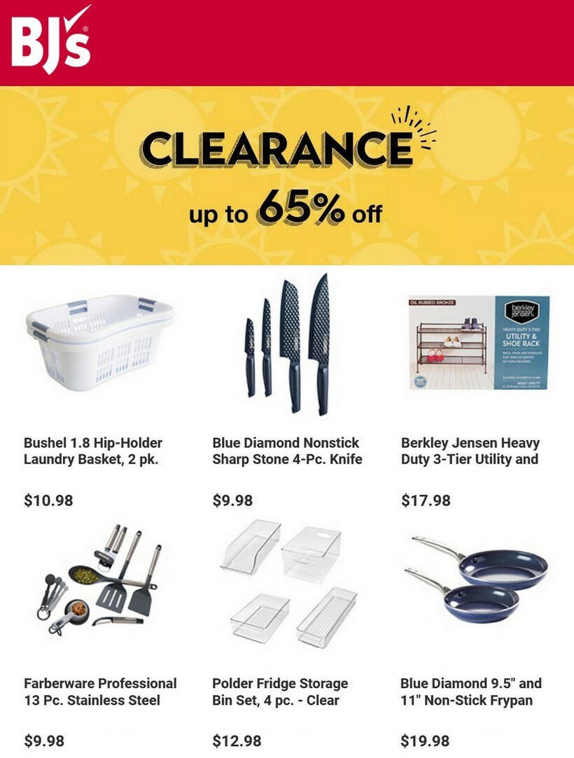BJ's Wholesale Club Clearance Wow Deals from June 5