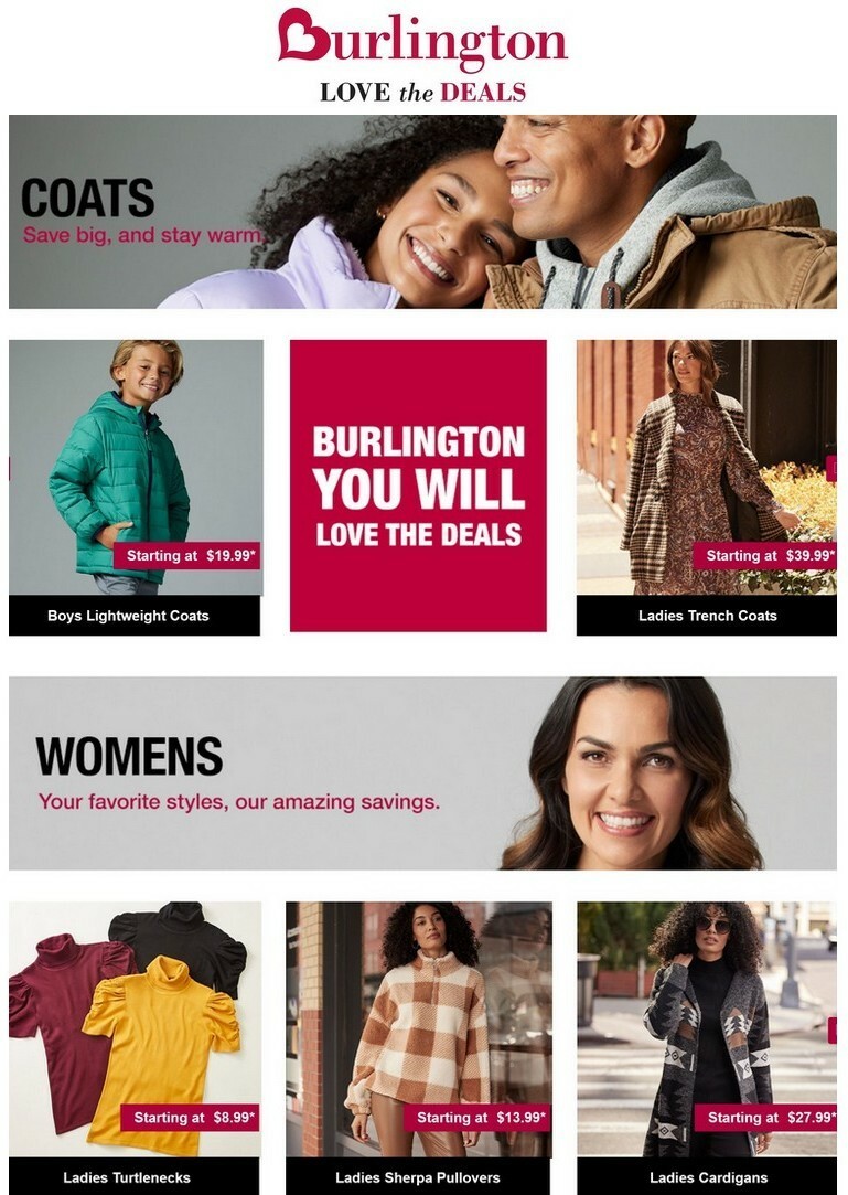 Burlington Deals & Offers from October 10