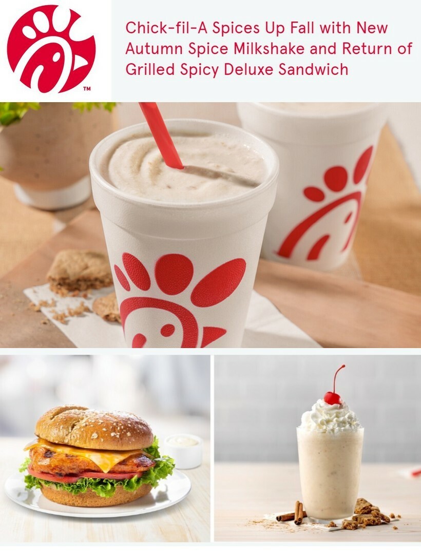 ChickfilA Menu from September 12