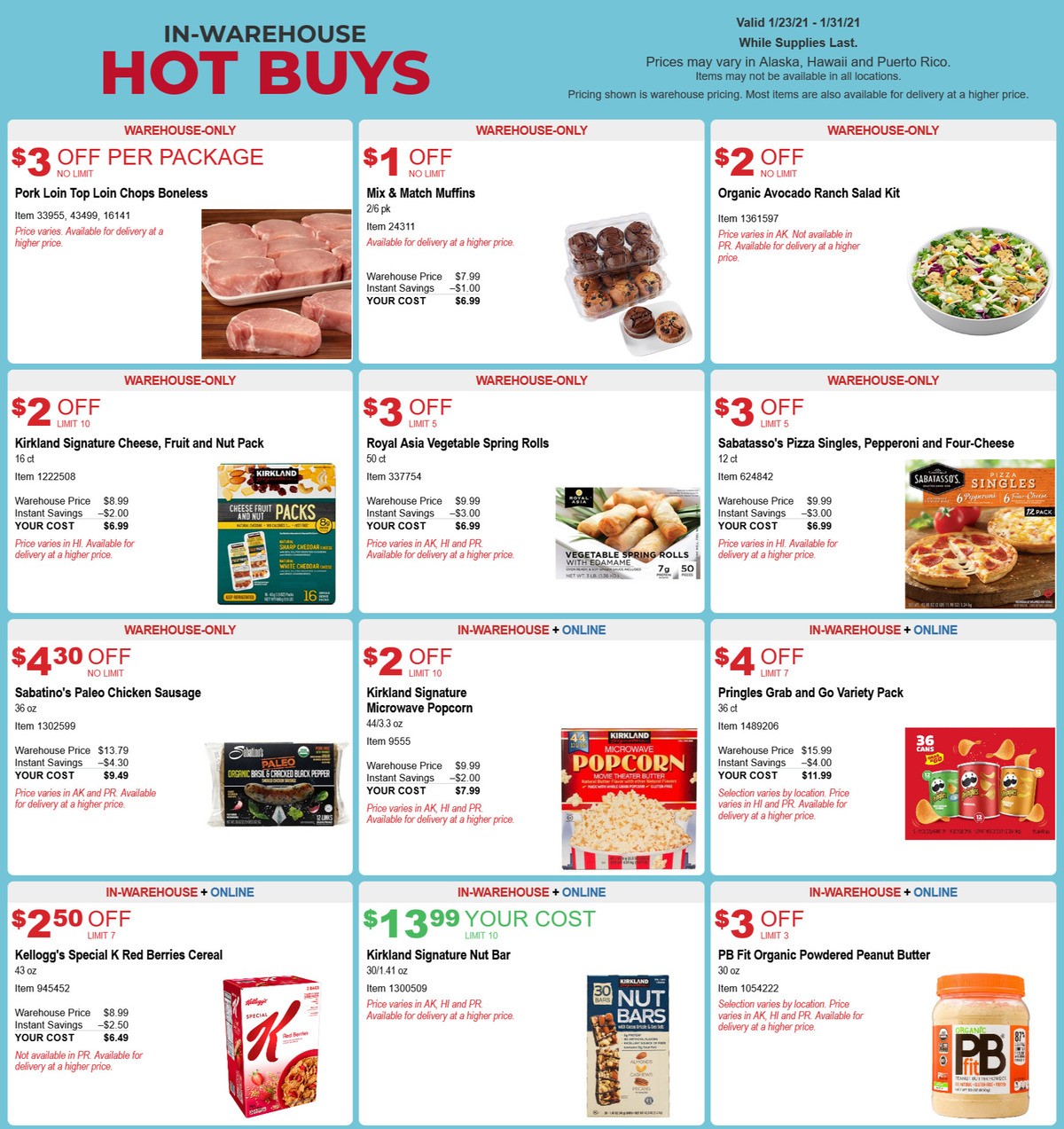 Costco Hot Buys Special Buys and Warehouse Savings from January 23