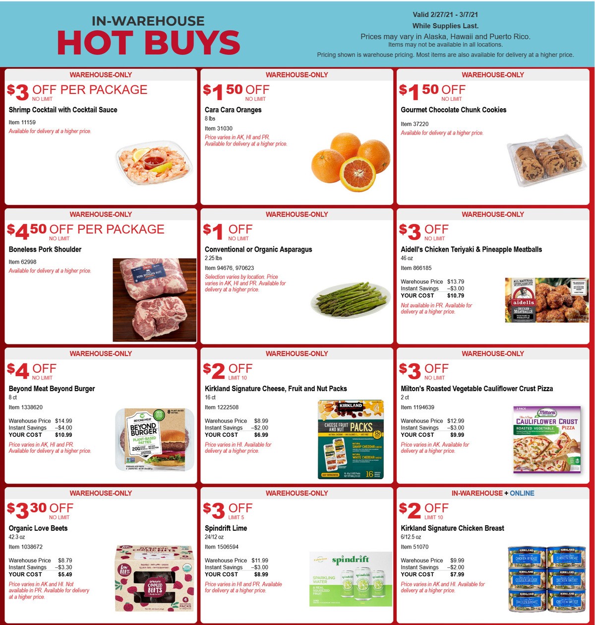 Costco Hot Buys Special Buys and Warehouse Savings from February 27
