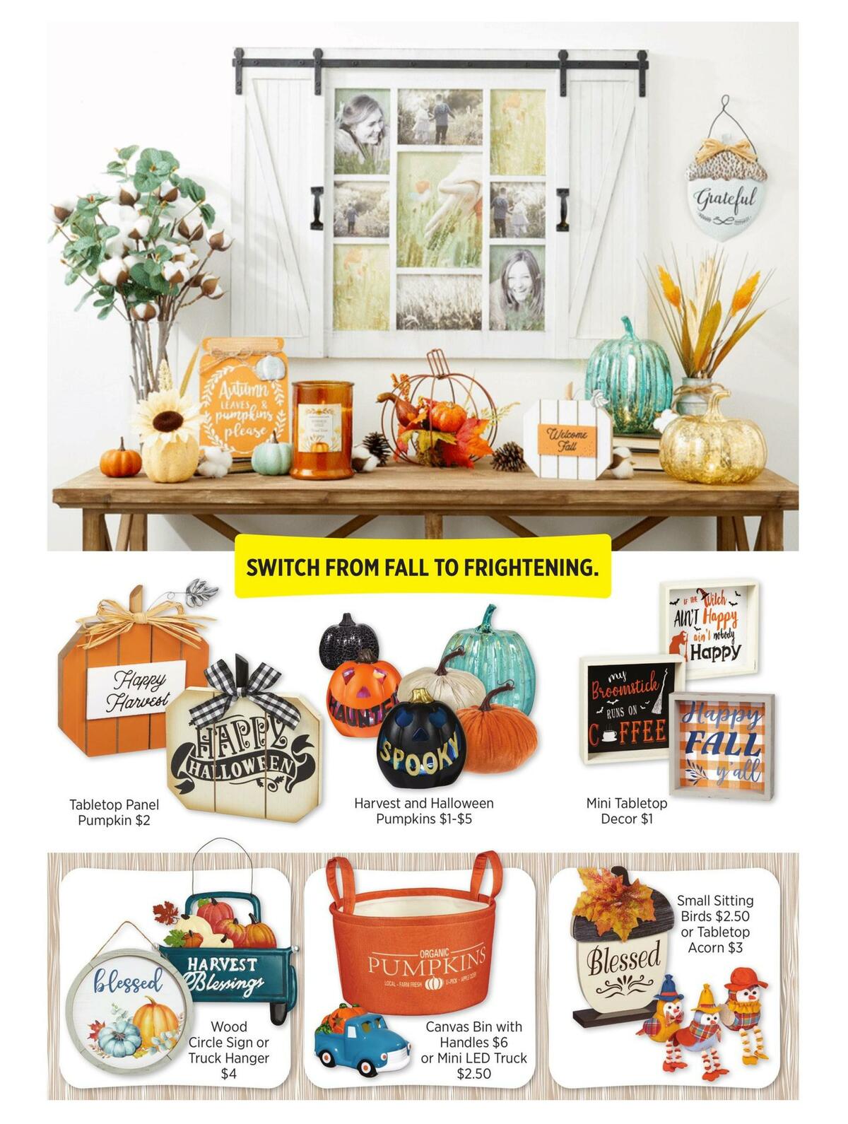 Dollar General Fall Decor for the Home. Weekly Ads and Circulars for