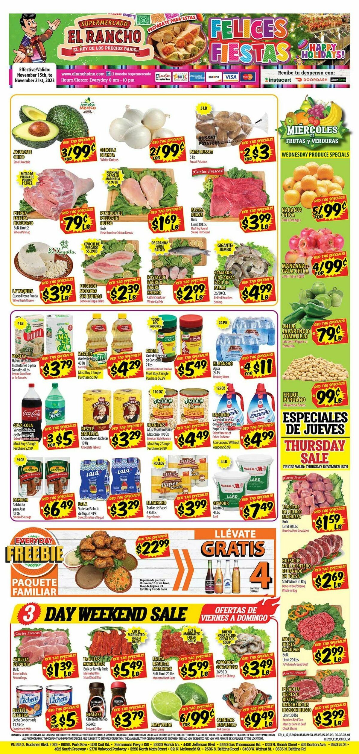 El Rancho Weekly Ads from November 15