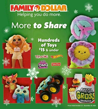 Family Dollar Holiday Toy Guide