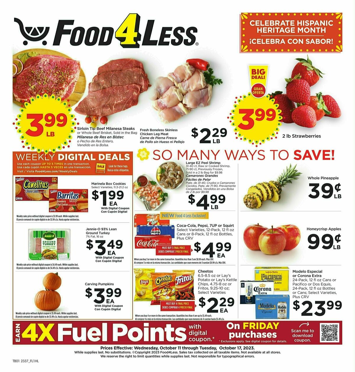 Food 4 Less Weekly Ads & Deals from October 11