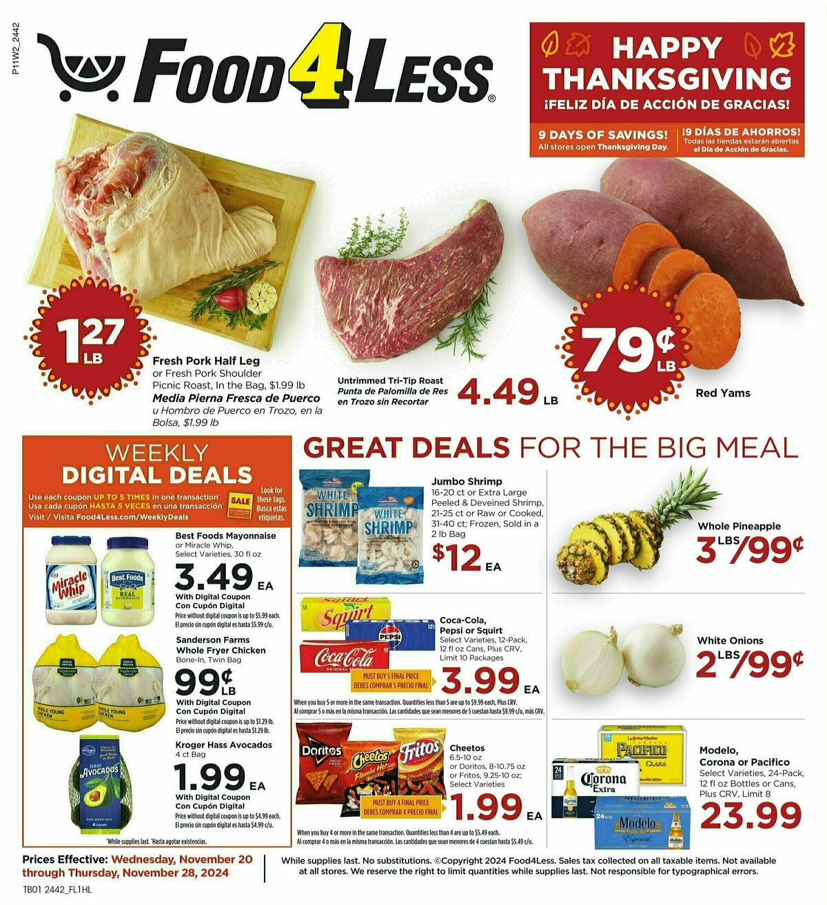 Food 4 Less Weekly Ads & Deals from November 20