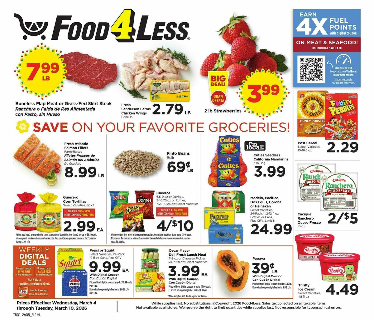 Food 4 Less Weekly Ads & Deals from March 4
