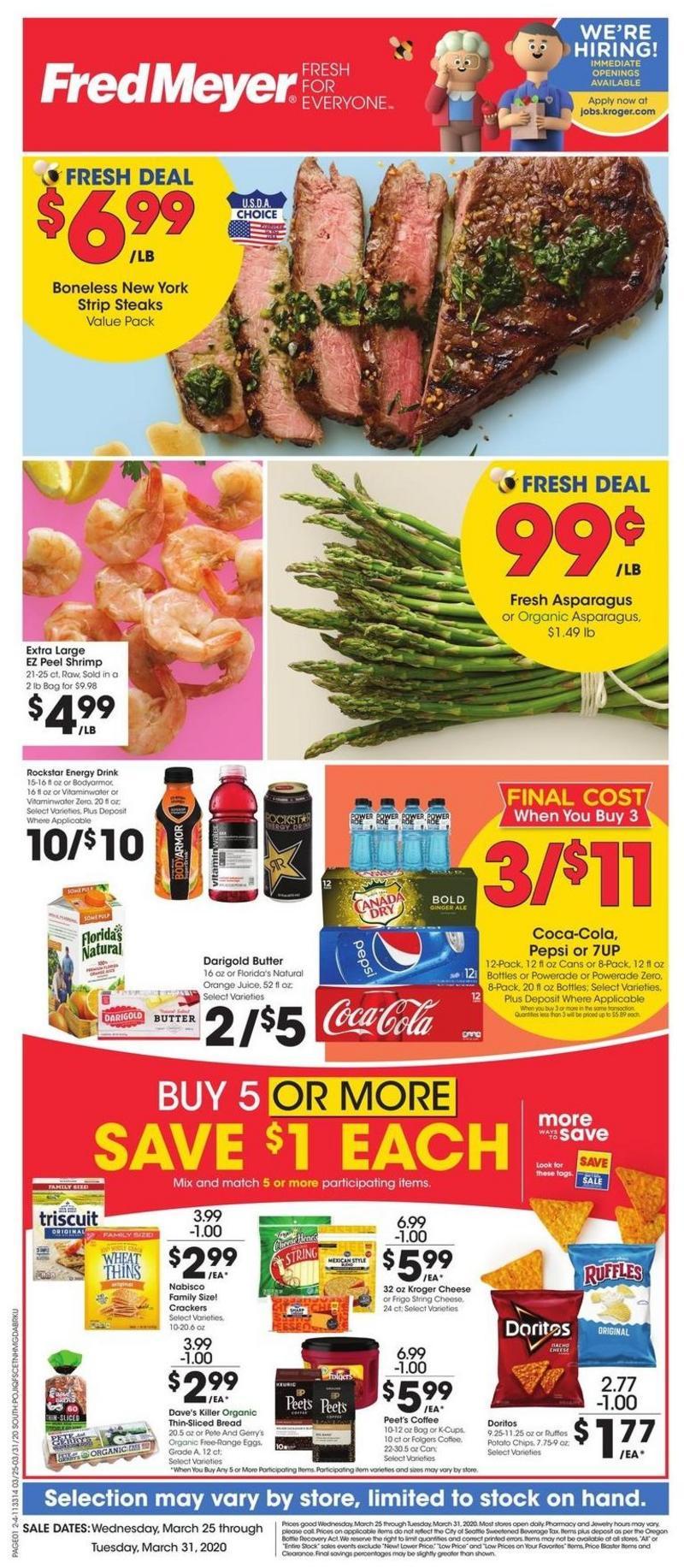 Fred Meyer Weekly Ad & Specials from March 25