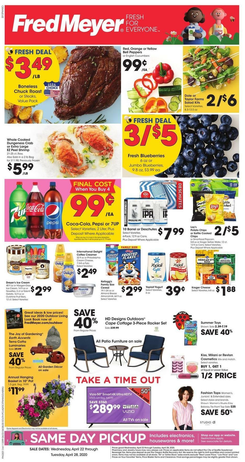 Fred Meyer Weekly Ad & Specials from April 22