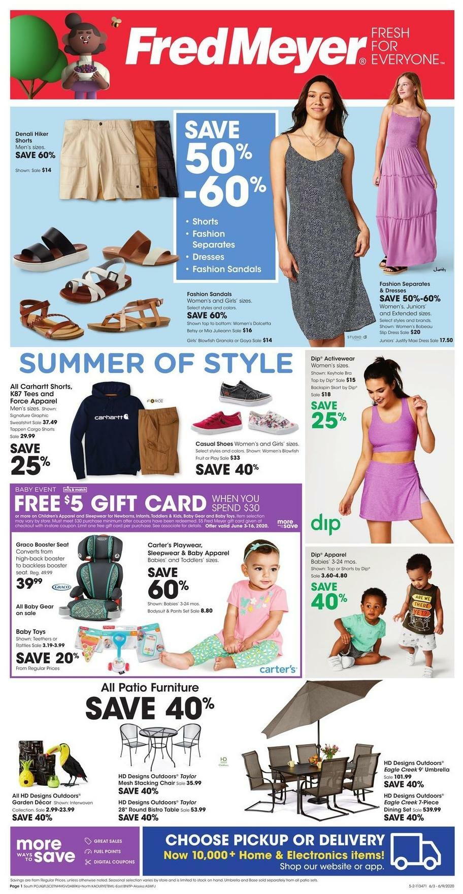 Fred Meyer General Merchandise Weekly Ad & Specials from June 3