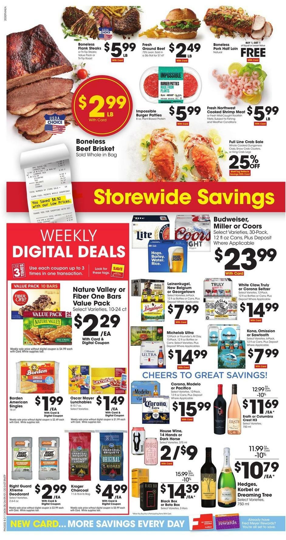 Fred Meyer Weekly Ad & Specials from August 26 Page 2