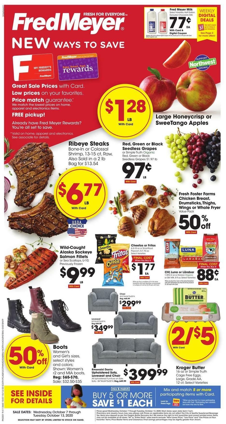 Fred Meyer Weekly Ad & Specials from October 7