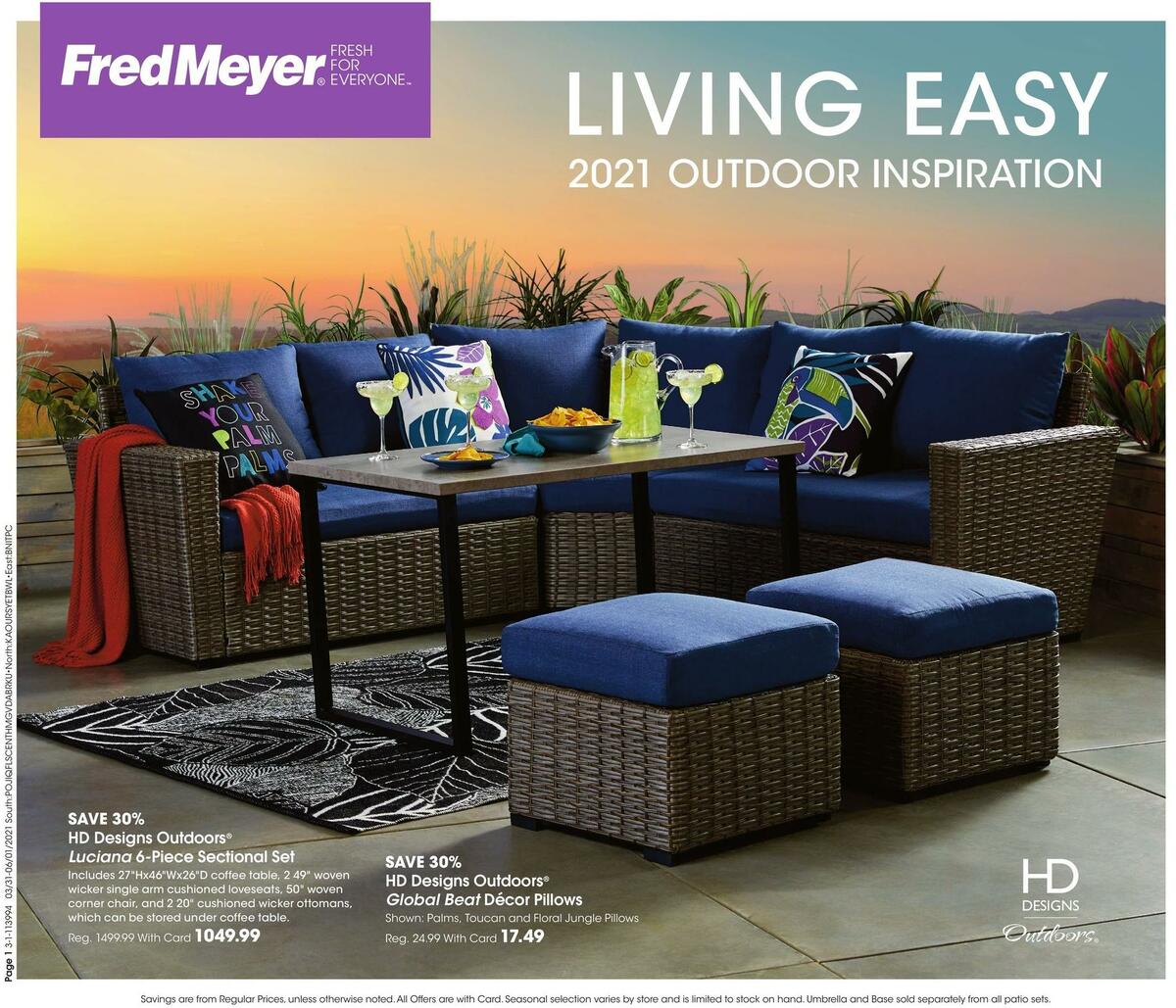 Fred Meyer Outdoor Living Look Book Weekly Ad & Specials from March 31