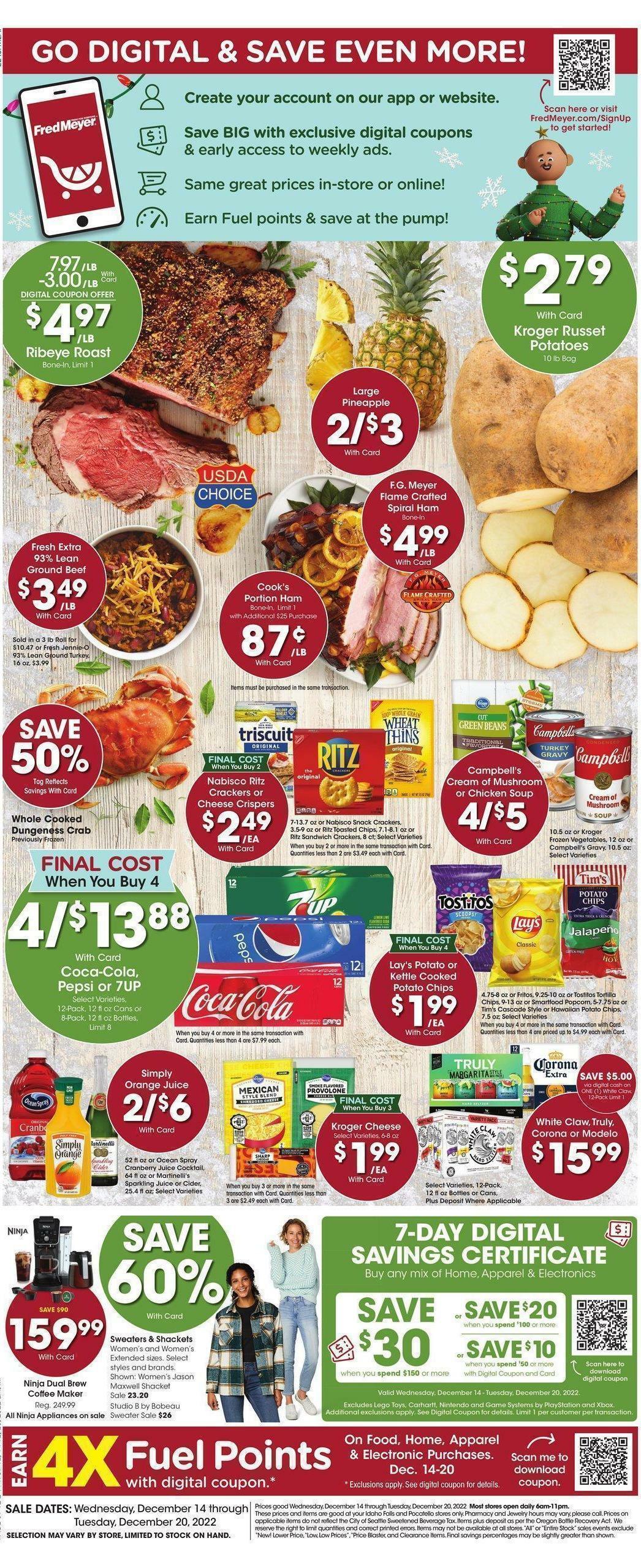 Fred Meyer Weekly Ad & Specials from December 14