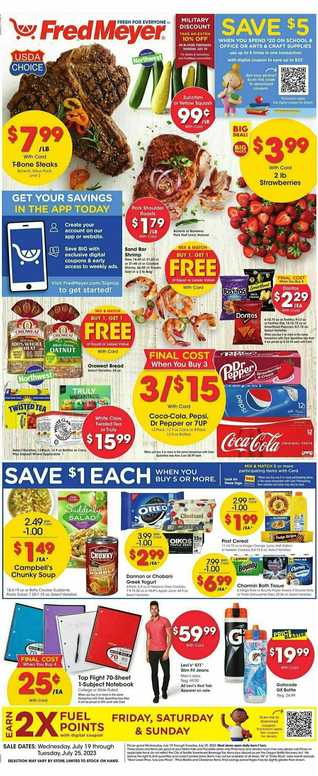 Fred Meyer Weekly Ad & Specials from July 19