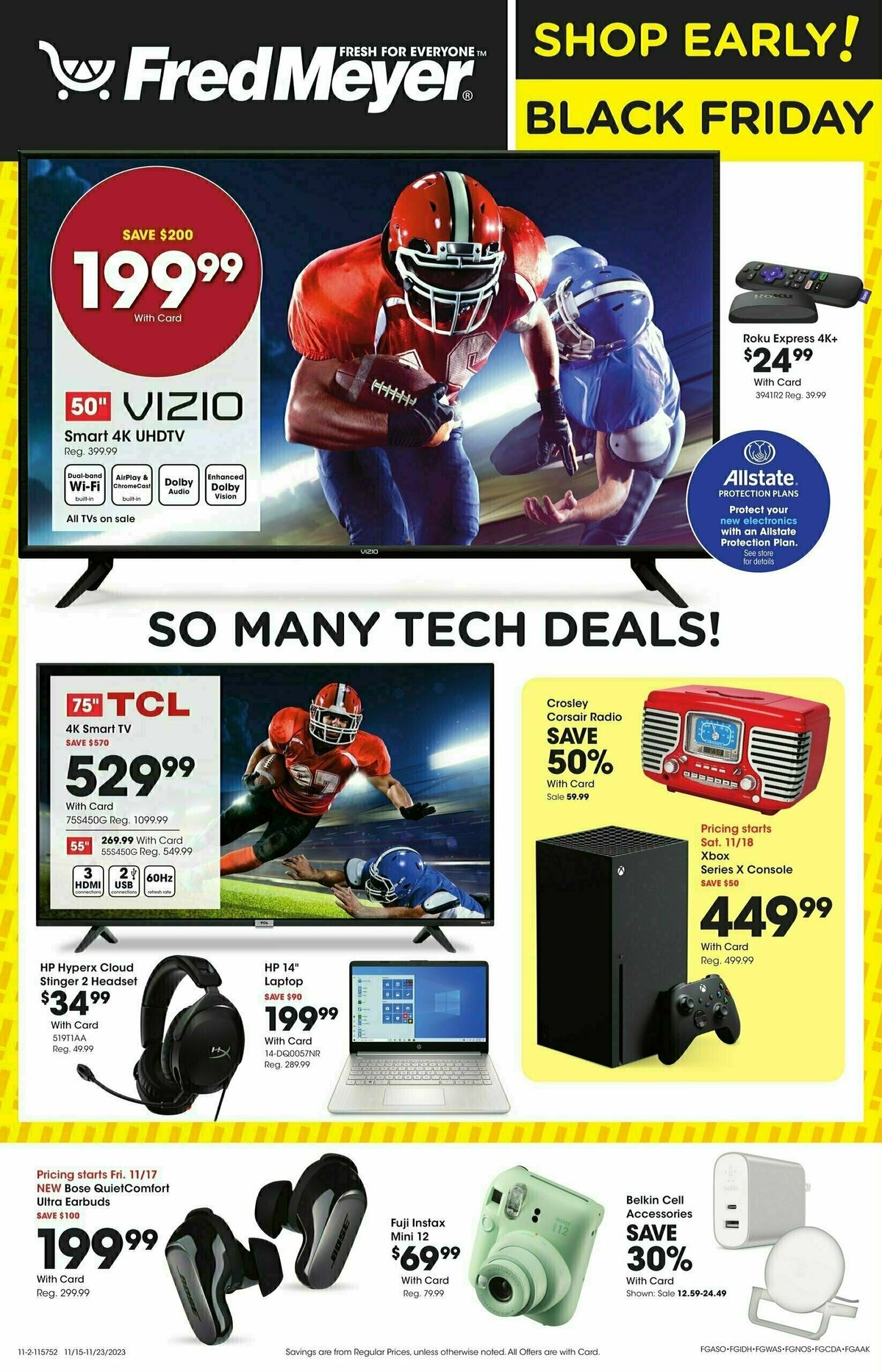 Fred Meyer Electronics Weekly Ad & Specials from November 15