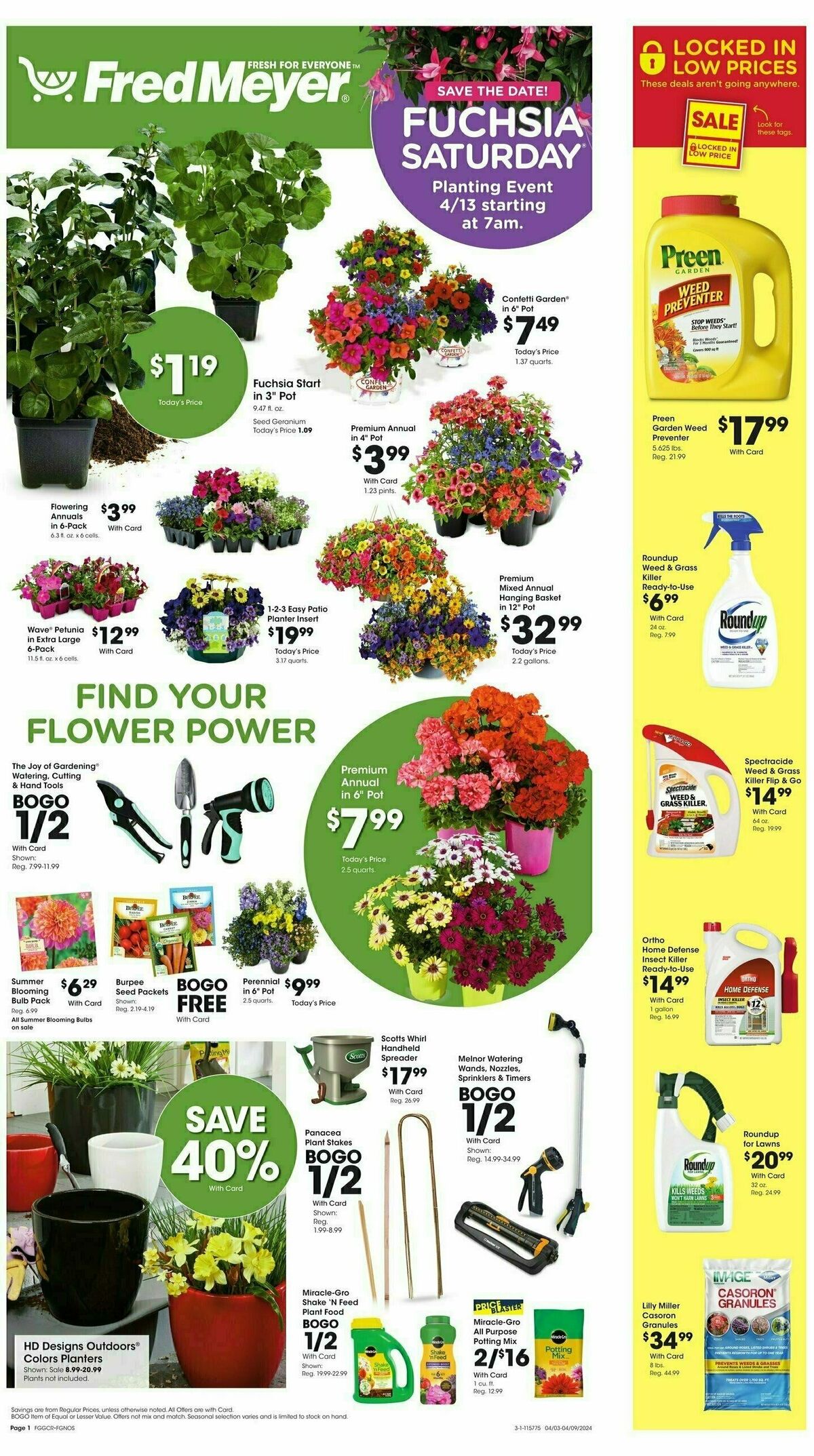 Fred Meyer Garden Center Weekly Ad & Specials from April 3