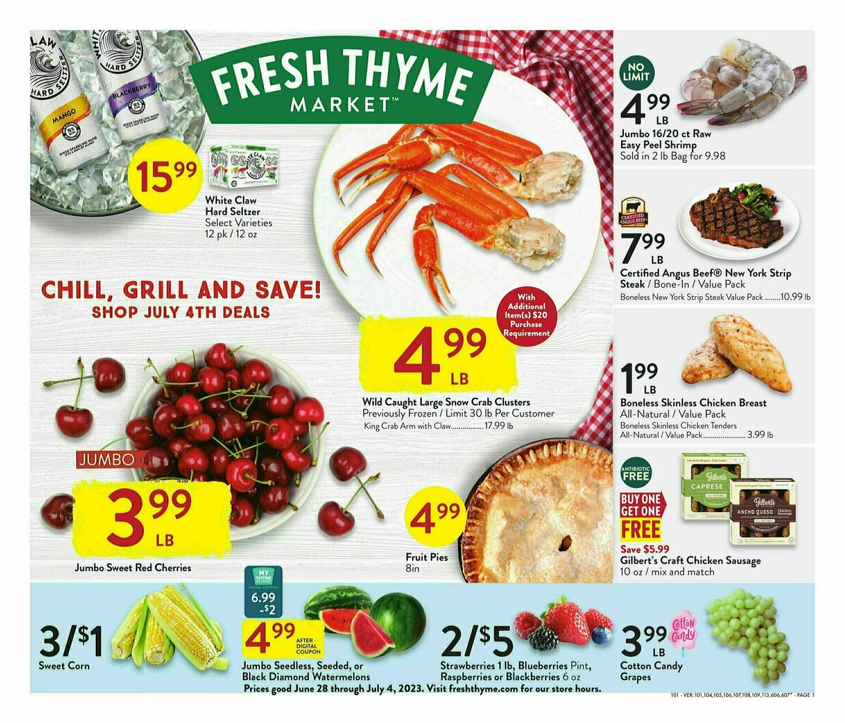 Fresh Thyme Farmers Market from June 28
