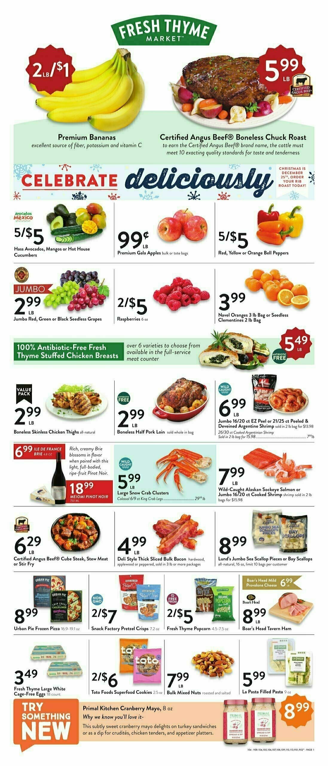 Fresh Thyme Farmers Market Weekly Ad from November 24