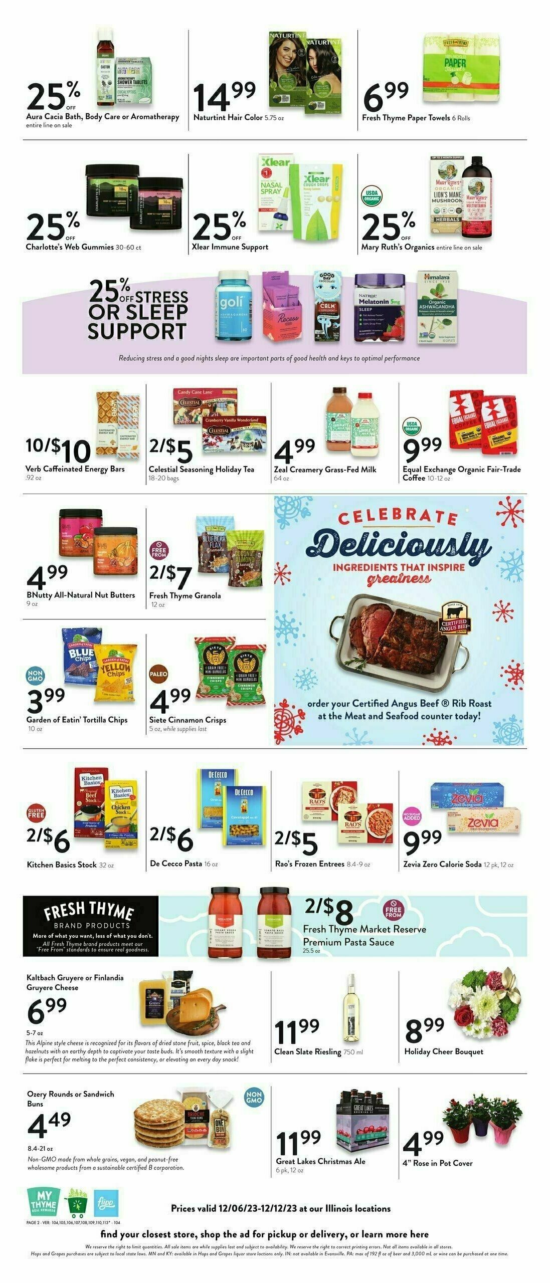 Fresh Thyme Farmers Market Weekly Ad from December 6 Page 2