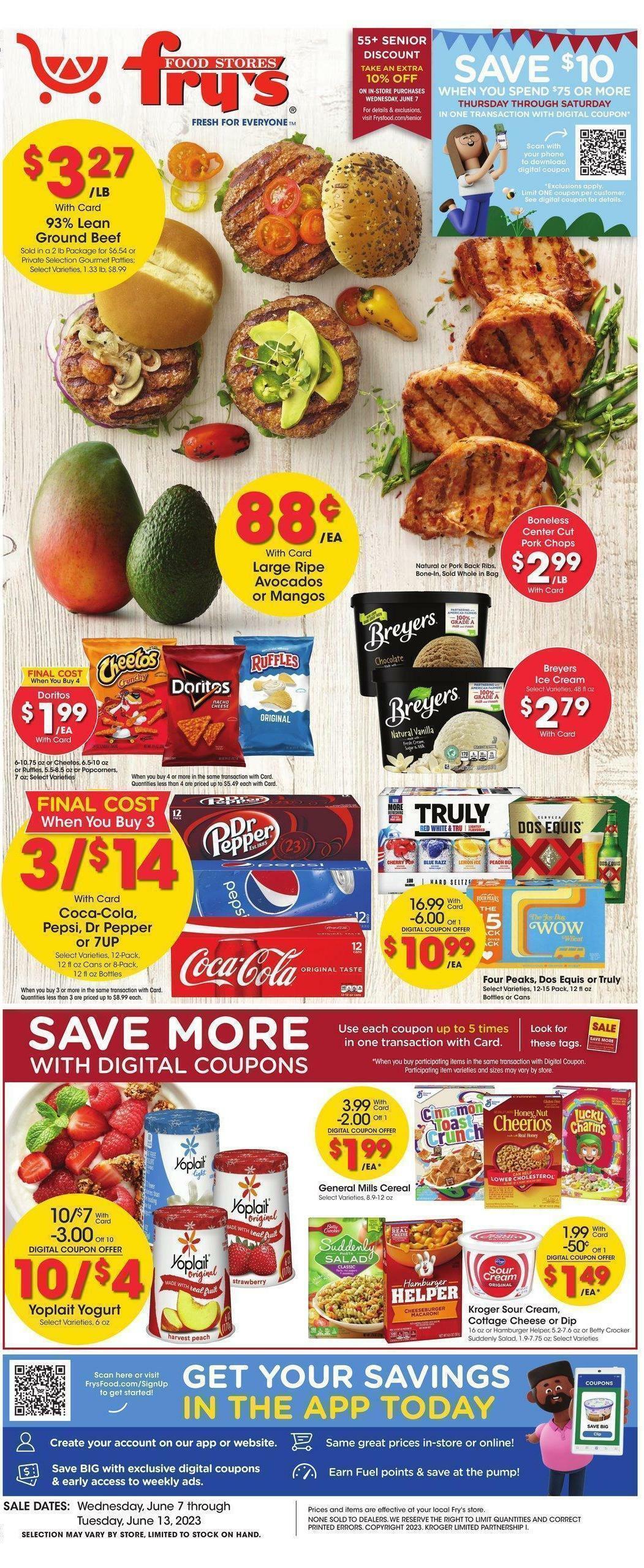Fry's Food Weekly Ad from June 7
