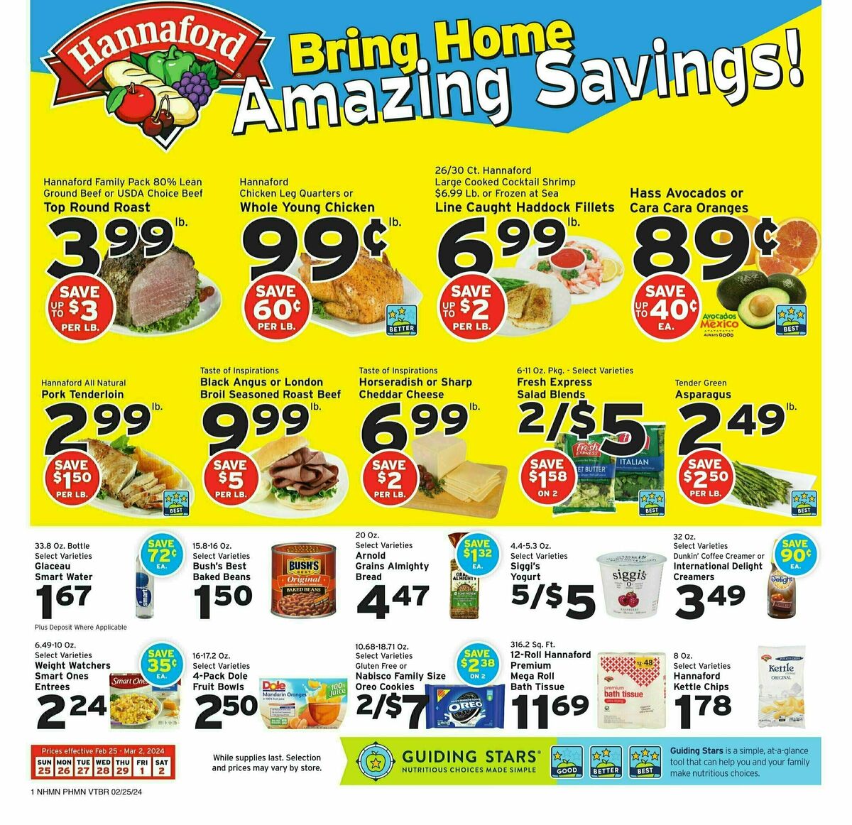 Hannaford Weekly Flyer from February 25