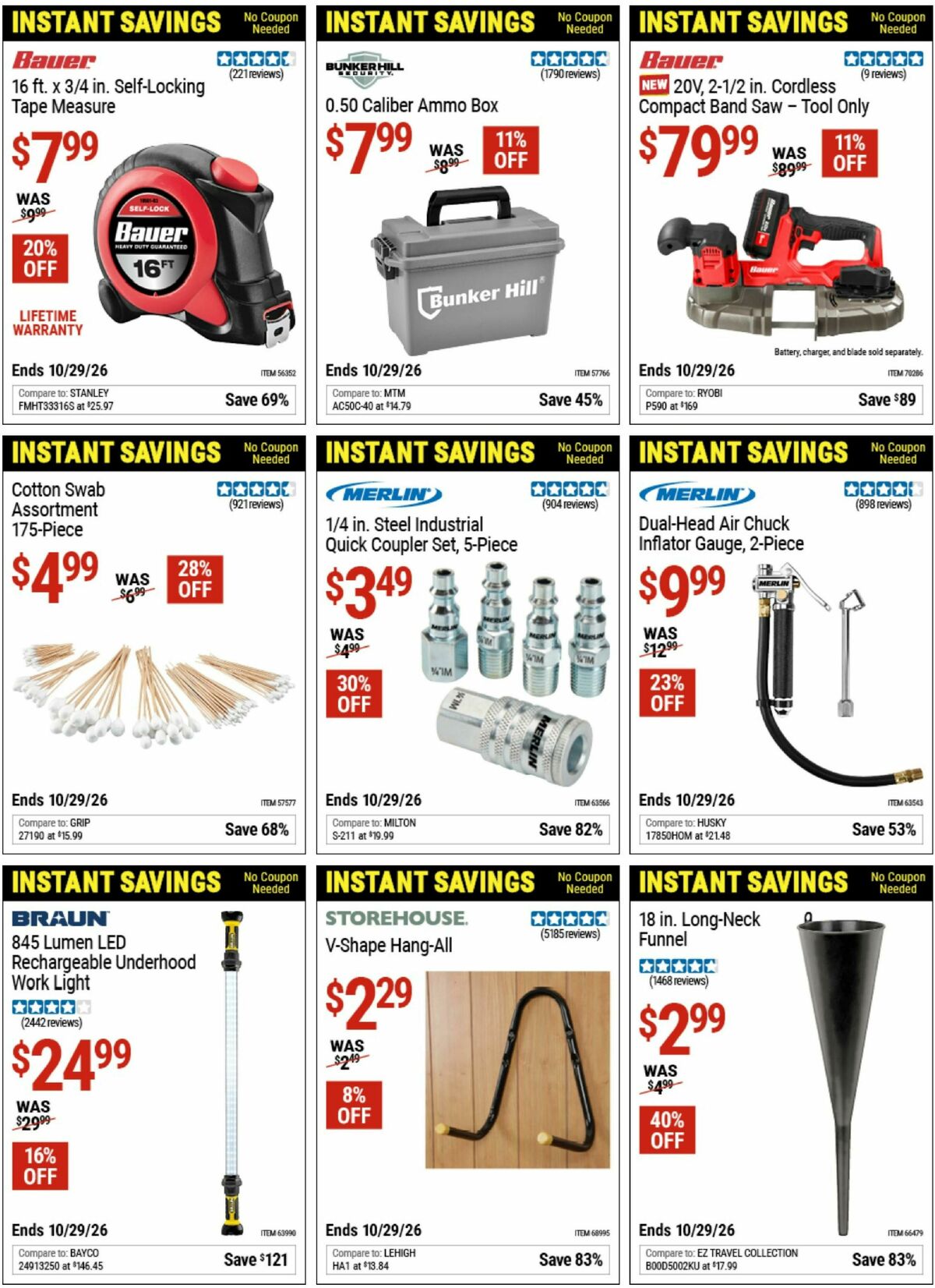 Harbor Freight Tools Instant Savings Best Offers & Special Buys from ...