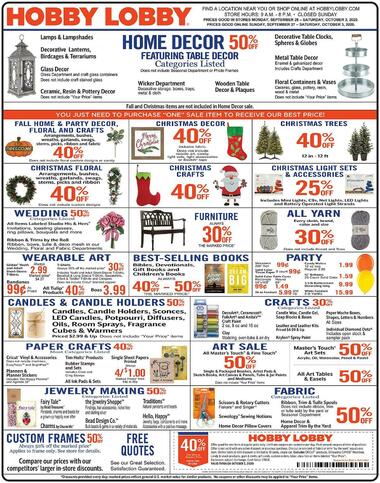 Hobby Lobby - Kerrville, TX - Hours & Weekly Ad on Hobby Lobby Hrs id=27230