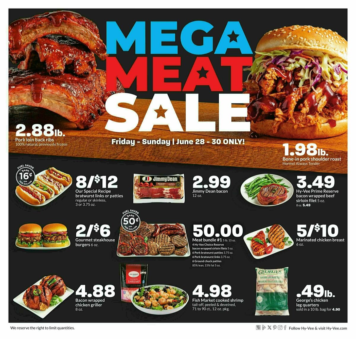 HyVee Mega Meat Sale Deals & Ads from June 28