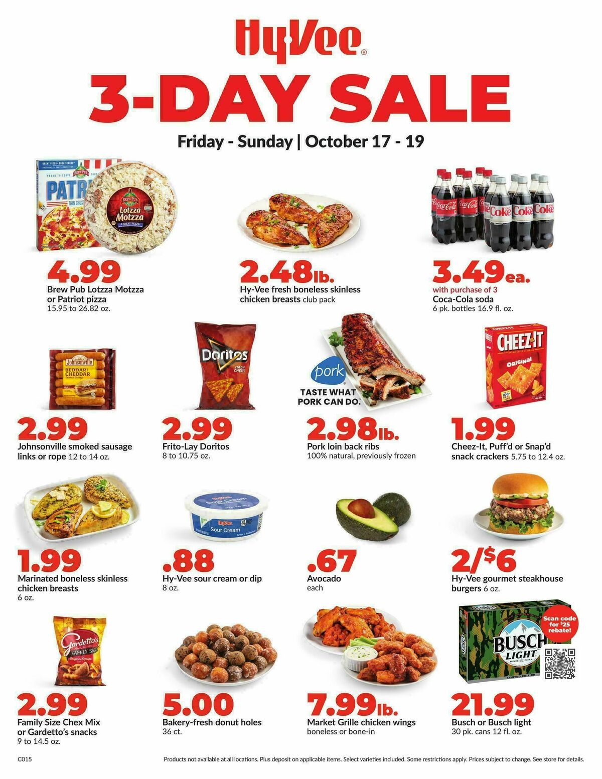 Vee Ad Hy-Vee 3-DAY SALE Deals & Ads from October 17