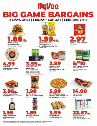 Hy-Vee Big Game Bargains