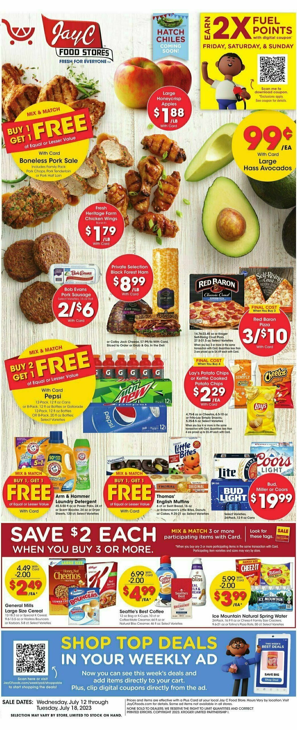 Jay C Food Weekly Ad from July 12