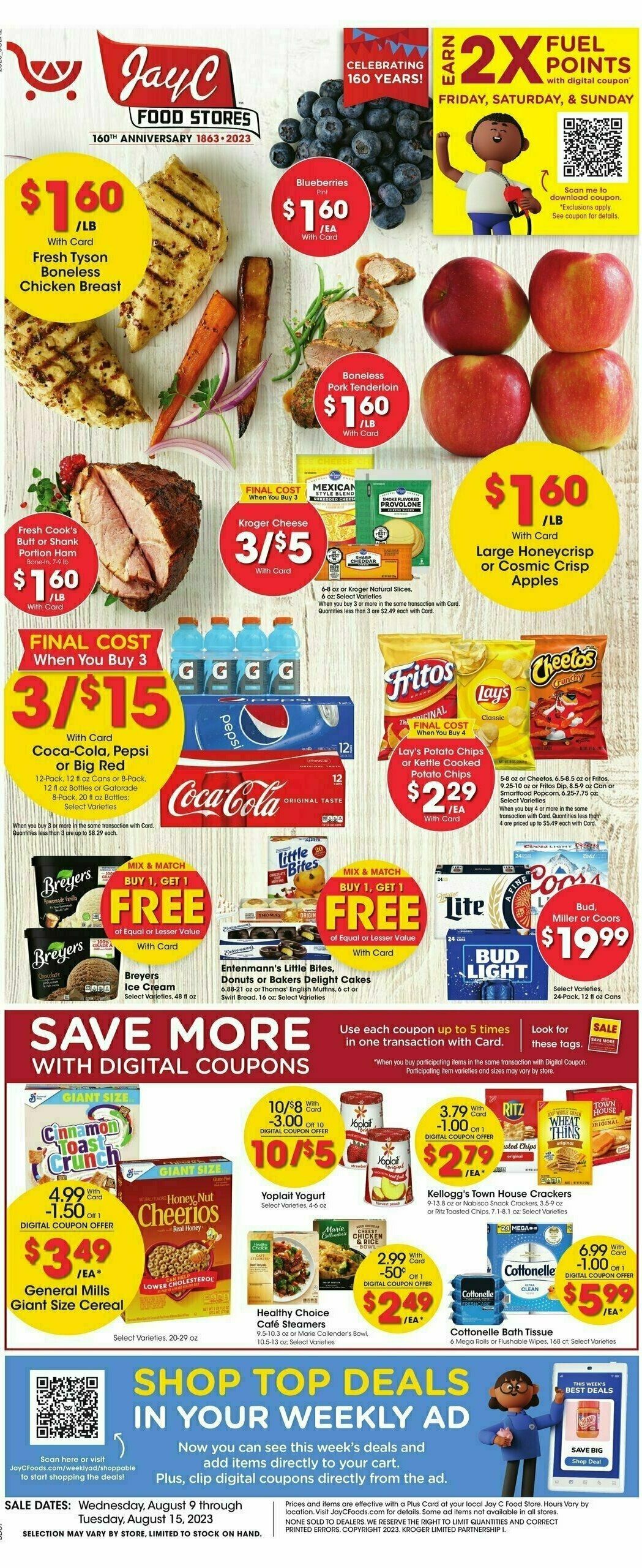 Jay C Food Weekly Ad from August 9