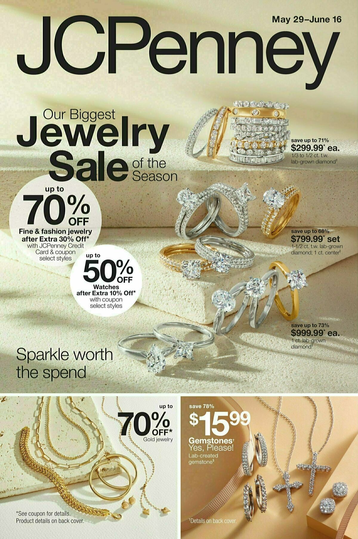 JCPenney Our Biggest Jewelry Sale of the Season from May 29