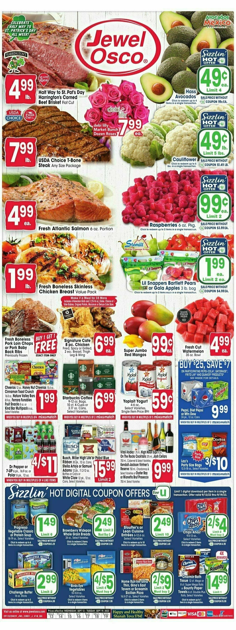 Jewel Osco Weekly Ad from September 13