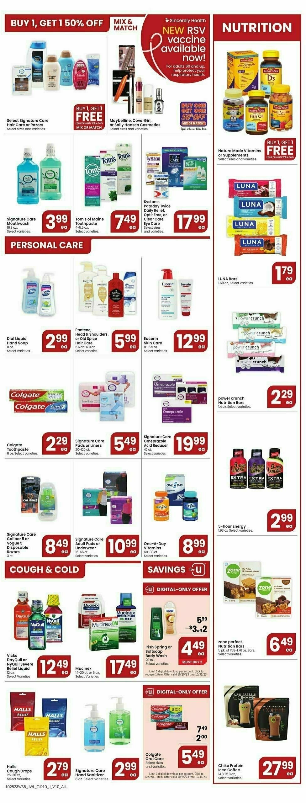 Jewel Osco Weekly Ad from October 25 Page 10
