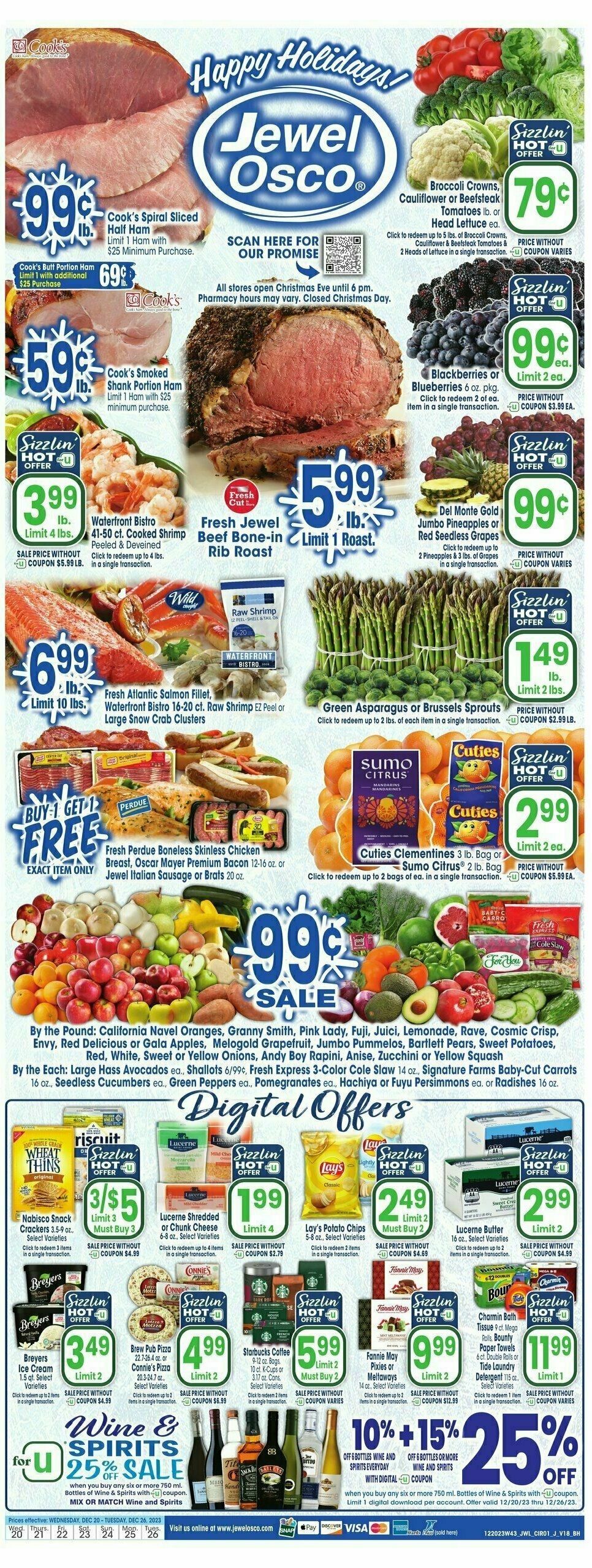 Jewel Osco Weekly Ad from December 20