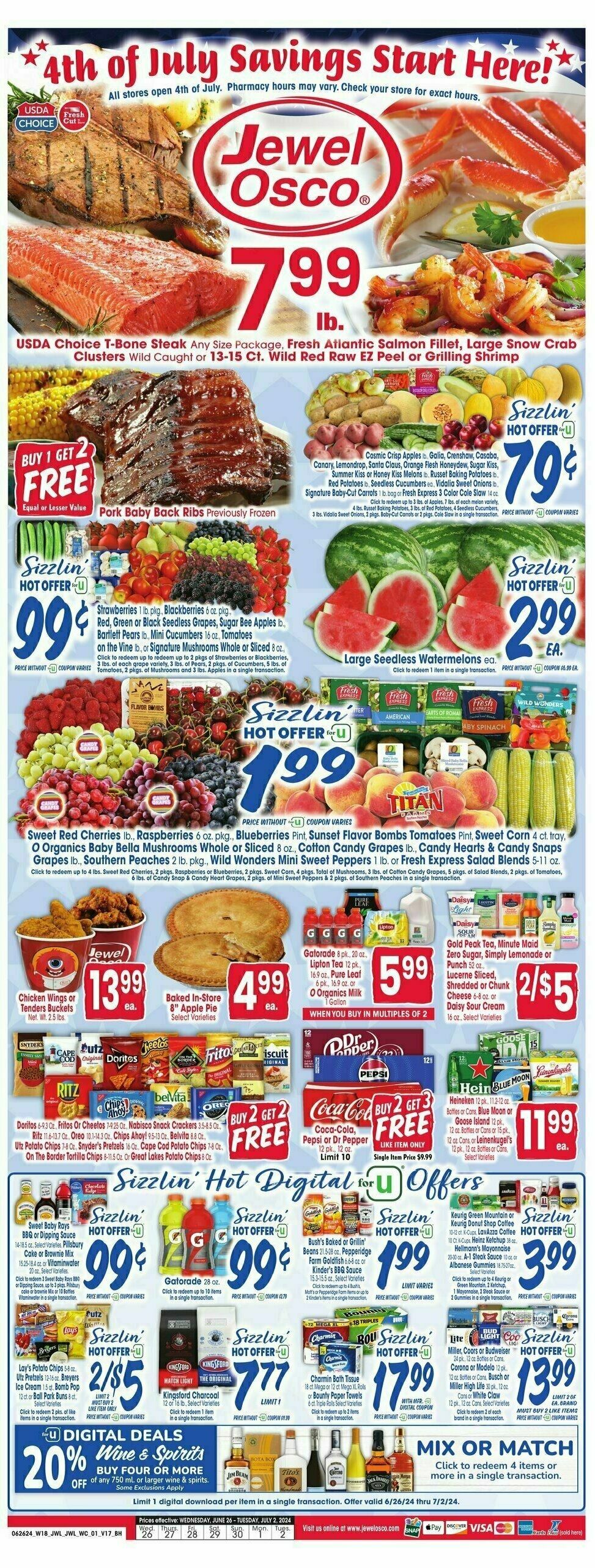 Jewel Osco Weekly Ad from June 26